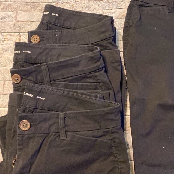 4 Pair Bundle -Sz 4 Old Navy Boot Cut pants - Picture 2 of 10